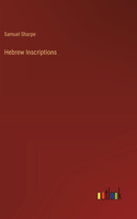 Hebrew Inscriptions