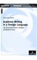 Academic Writing in a Foreign Language