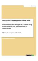 How can the knowledge on clusters help to understand the phenomenon of innovation?