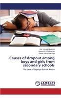 Causes of dropout among boys and girls from secondary schools