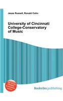 University of Cincinnati College-Conservatory of Music: (English)