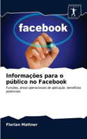 Informações para o público no Facebook