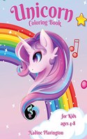 Unicorn Coloring Book for kids age 4-8