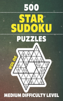 Star Sudoku Puzzles: 500 Medium Level Star-Shaped Su Doku Brain Teasers For Critical Thinking And Problem-Solving Entertainment, Full Solutions Included, Vol 06