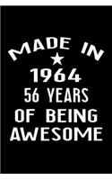 Made in 1964: 56 Year Old Birthday Gift for Men and Women