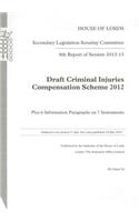 Draft Criminal Injuries Compensation Scheme 2012