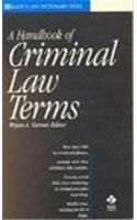 A Dictionary of Criminal Law Terms (Black's Law Dictionary Series)