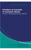 Frontiers of Research in Economic Theory