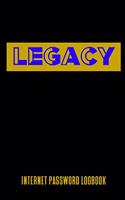 Legacy Internet Password Logbook: A Notebook For Sigma Gamma Rho Sorors