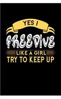 Yes I Freedive Like a Girl Try to Keep Up