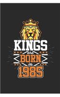 Kings Are Born In 1985: Dotted Bullet Grid Notebook / Journal (6 X 9) - Birthday Gift and Anniversary Gift for Women and Men