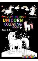 Coloring Book Unicorn Coloring Book Ages 4-8
