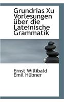 Grundrias Xu Vorlesungen Ber Die Lateinische Grammatik