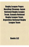 Rugby League Pages Needing Cleanup