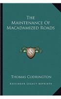 Maintenance of Macadamized Roads