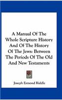 A Manual Of The Whole Scripture History And Of The History Of The Jews: Between The Periods Of The Old And New Testaments