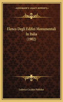 Elenco Degli Edifizi Monumentali In Italia (1902)