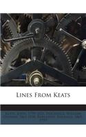 Lines from Keats
