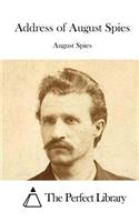 Address of August Spies