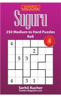 Suguru - 250 Medium to Hard Puzzles 6x6