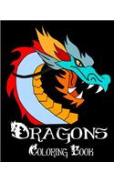 Dragons Coloring Book - 25 Designs to Color in - Colouring Book