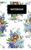 Notebook: : Dachshund floral design Blank Dot (bullet) Journal To Write In For Notes, Ideas, Diary, To-Do Lists, Notepad - Dogs Gifts For Dachshund Owner And 