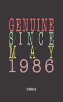 Genuine Since May 1986: Notebook