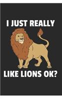 Löwe Notizbuch