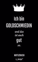 Notizbuch für Goldschmiede / Goldschmied / Goldschmiedin: Originelle Geschenk-Idee [120 Seiten kariertes blanko Papier]