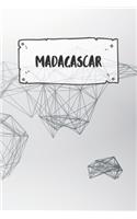 Madagascar: Dotted Travel Diary Notebook or Journey Dotted Grid Journal - Holiday Trip Pocketbook for Men and Women with Dots