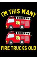 I'm this many fire trucks old