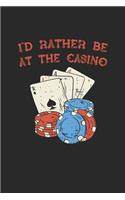 I'd Rather Be At The Casino: Poker Winning Streak. Dot Grid Composition Notebook to Take Notes at Work. Dotted Bullet Point Diary, To-Do-List or Journal For Men and Women.