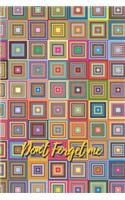 Don't Forget Me: Colorful Box of Block Carpet.Internet Password Logbook with alphabetical tabs.Personal Address of websites, usernames, passwords notebook/Journal/Or