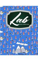 Lab Notebook: Chemistry Laboratory Notebook for Science Student, Research, College, Hypotheses, Experiments and Initial Analysis, Cute Winter Skiing Cover(5 Lab Note Book)