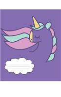 Bashful Unicorn Composition Notebook