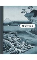 Notes: Composition Notebook Journal (Large) - Ruled Lined Writing and Journaling Book - Japanese Landscape