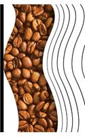 Coffee Beans in Wave Pattern Journal