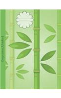 Composition Notebook Bamboo: Graph Paper Book to Write in for School, Take Notes, for Kids, Students, Teachers, Homeschool, Green Plants Cover