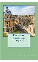Decline of Science in England