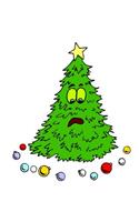 Funny Christmas Tree Lost Holiday Decorations School Comp Book 130 Pages