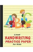 Lined Handwriting Practice Paper for Kids