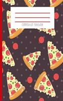 Composition Notebook: Pepperoni Pizza Lover Pepperoni and Cheese Pizza Hipster Polka Dot Journal and Notebook