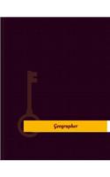 Geographer Work Log: Work Journal, Work Diary, Log - 131 pages, 8.5 x 11 inches(Key Work Logs/Work Log)