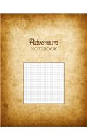 Adventure Notebook: 1/6" Graph Paper Rule