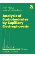 Analysis of Carbohydrates by Capillary Electrophoresis