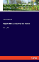 Report of the Secretary of the Interior