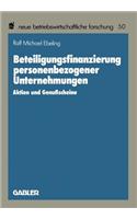 Beteiligungsfinanzierung Personenbezogener Unternehmungen