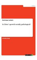 Is China´s growth socially pathological?