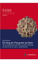 Der Rang Der Pfalzgrafen Bei Rhein