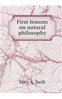 First Lessons on Natural Philosophy